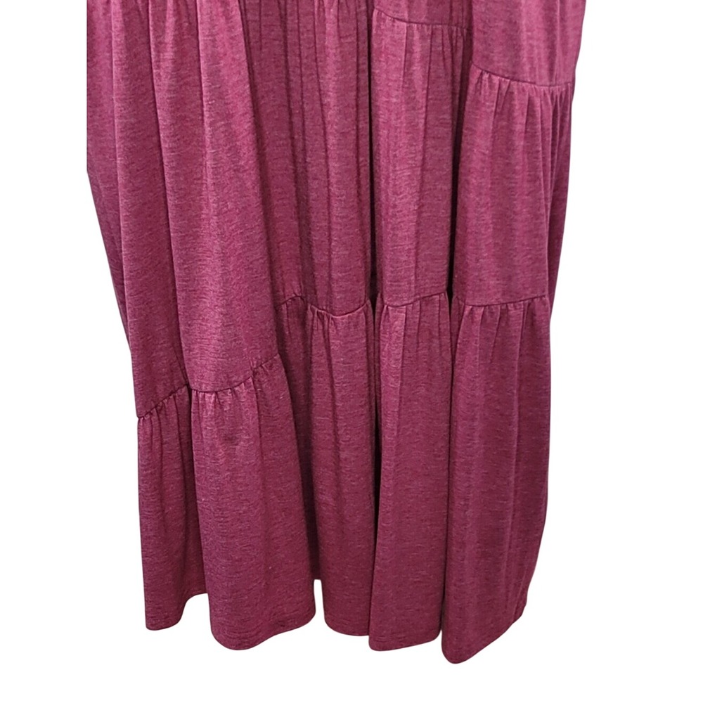 BloomChic Raspberry Tiered Maxi Dress - Picture 3 of 12